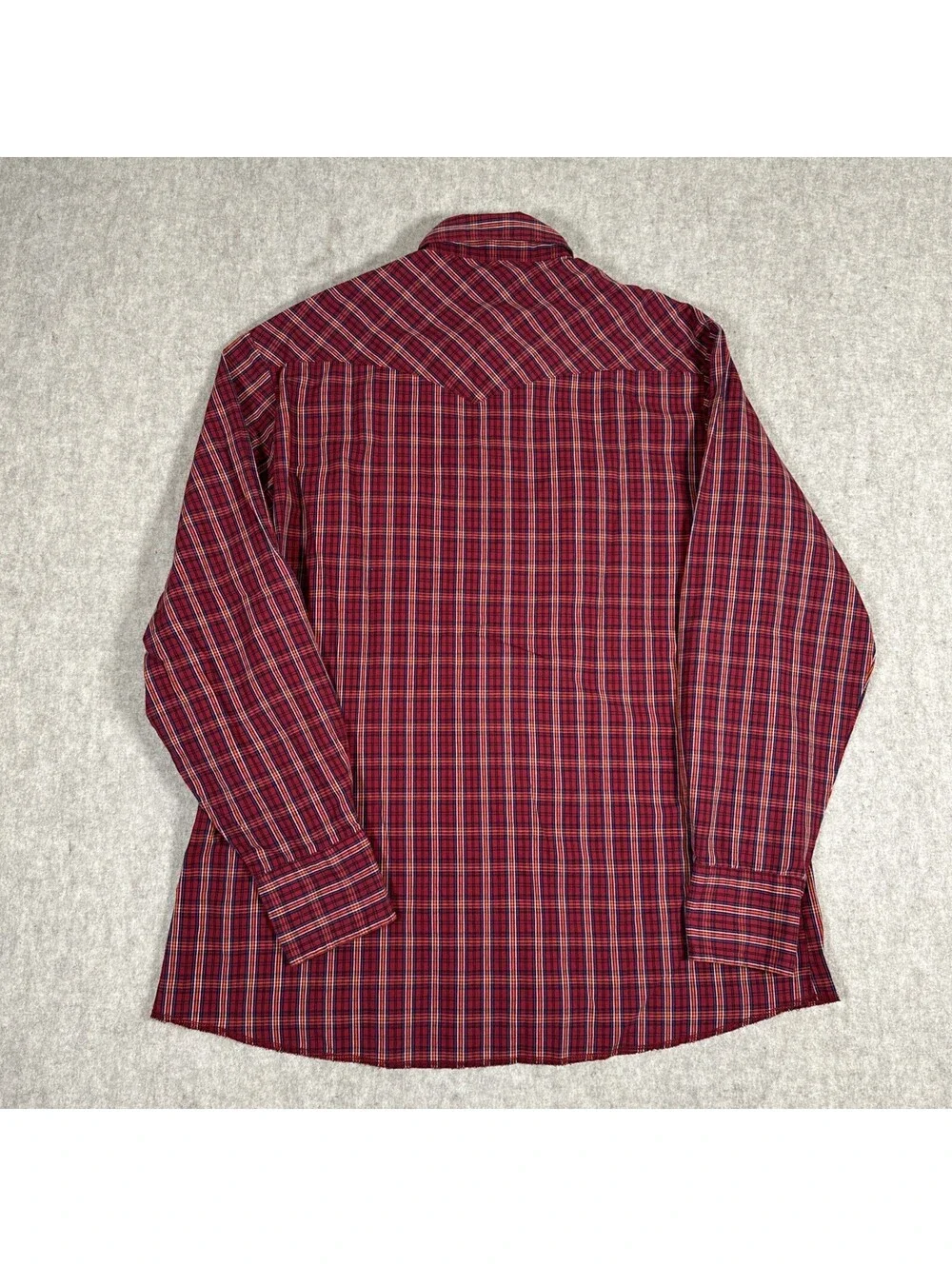 Vintage Wrangler Shirt Men’s XL? Red Southwestern Pearl Snap Cowboy Western